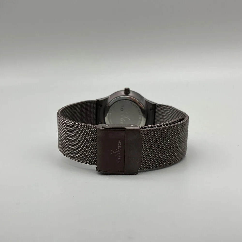 ToyWatch Womens Watch 28mm Brown Dial Mesh Stainless Steel New Battery